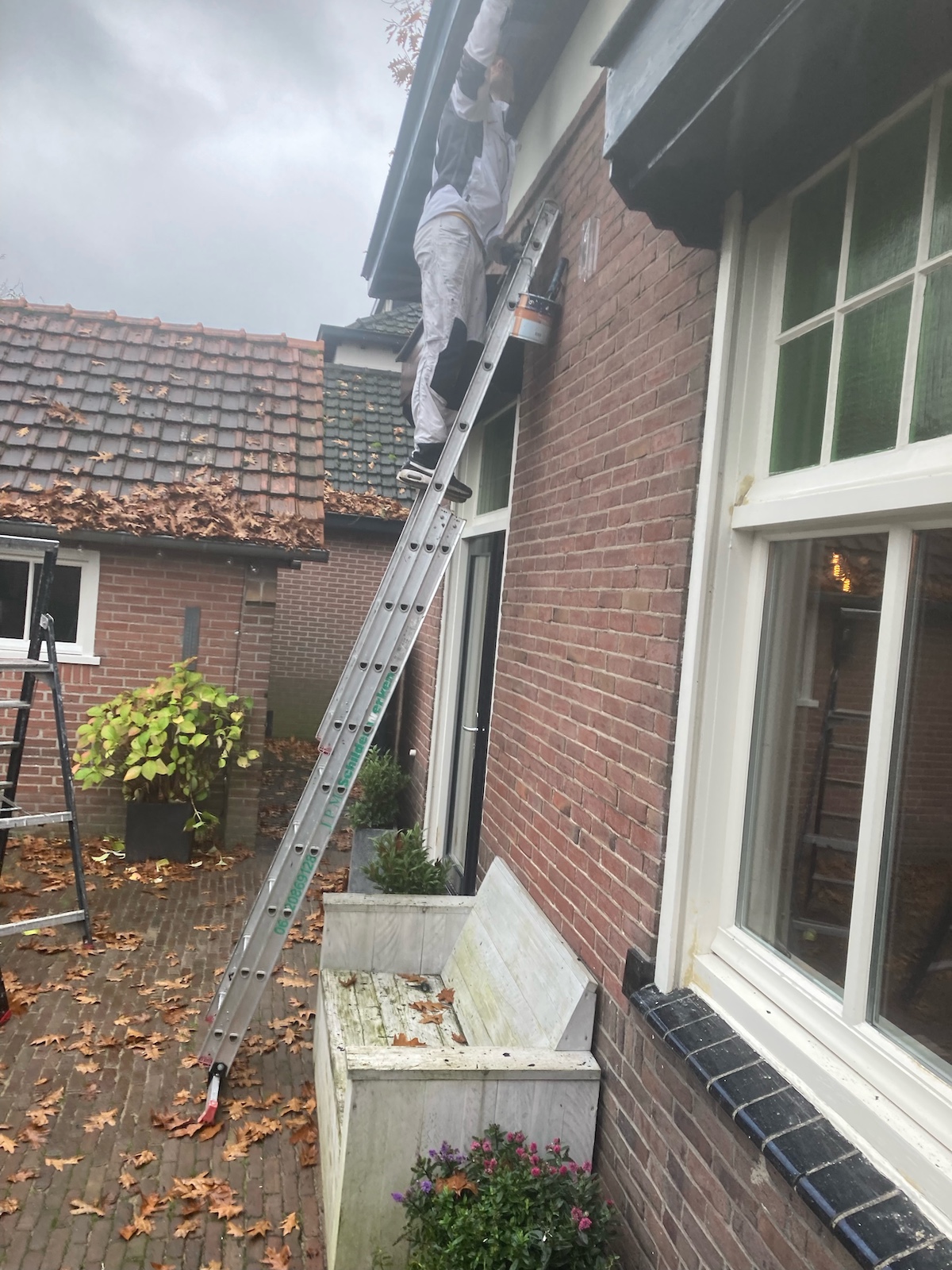 Dakoverstek van woning